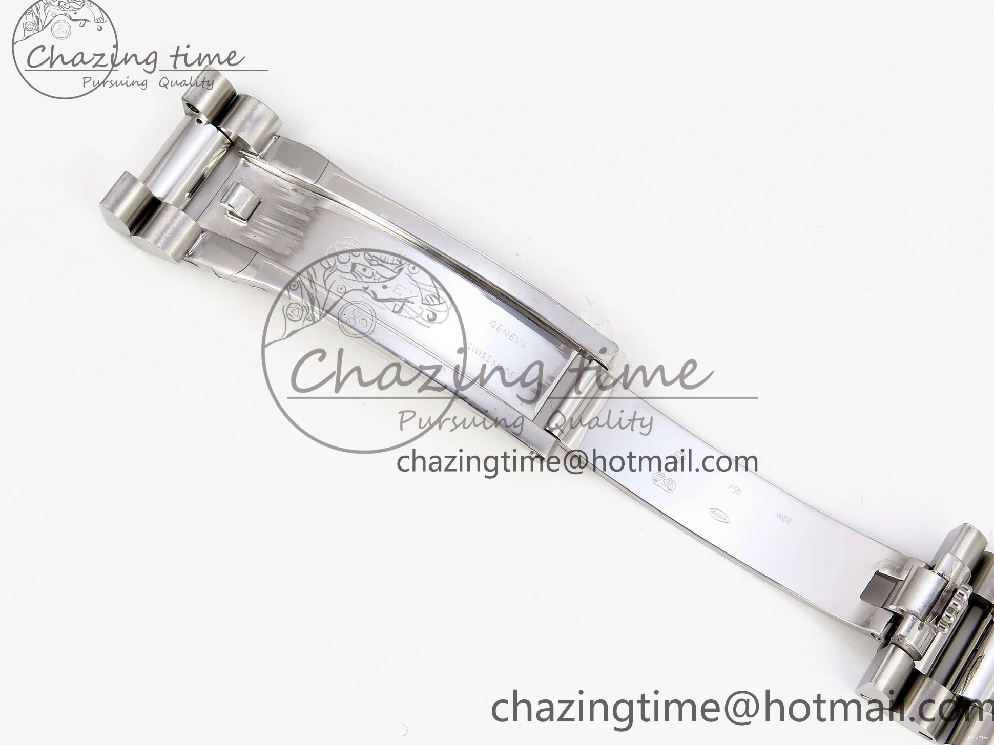 MiroTime 0523 QuickDry DayDate 40 SS GSF Gain Weight Blue Roman Dial Diamonds Bezel on President Bracelet A 1917